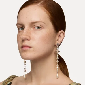 Vivienne Westwood Broken Pearl Earrings | Women Earrings | Classic Styles