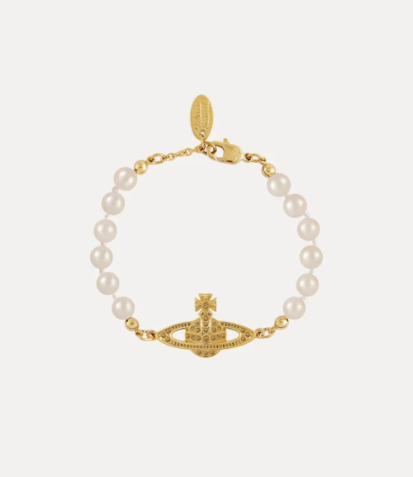 Vivienne Westwood Mini Bas Relief Pearl Bracelet | Women Bracelets | Classic Styles