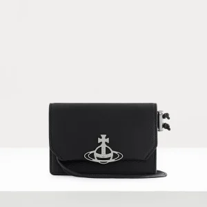 Vivienne Westwood Re-vegan Grain Card Holder Strap | Wallets