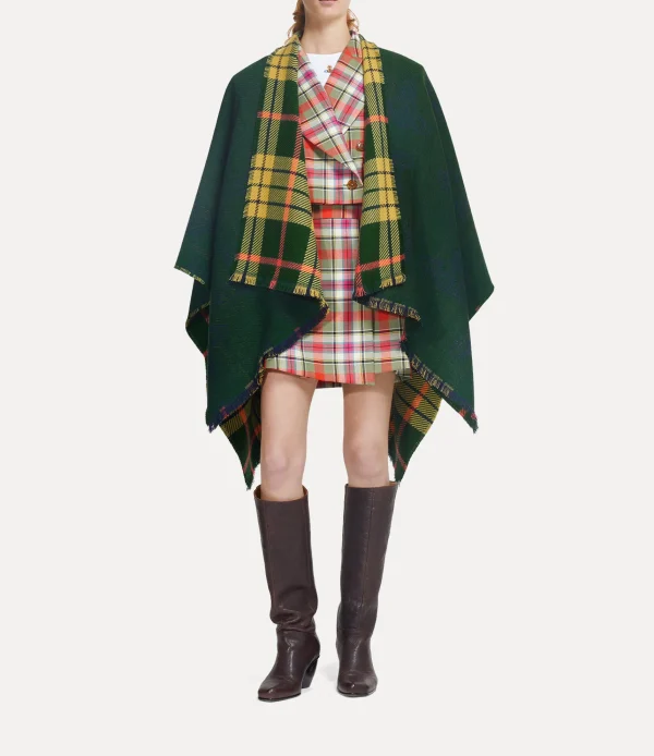 Vivienne Westwood Tartan Poncho | Women Scarves And Ponchos | Scarves And Ponchos